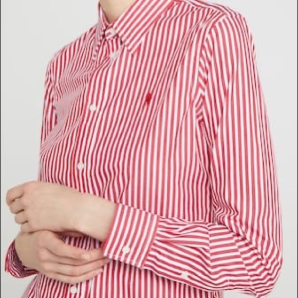 Ralph Lauren Tops - Ralph Lauren Classic Red and White Polo Blouse